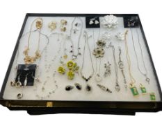 DEMI-PARURE JEWELRY SETS FEATURING VINTAGE INCLUDING RHINESTONES AND ENAMELES