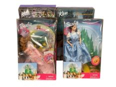 2000 BARBIE THE WIZARD OF OZ DOLL ENSEMBLE DOROTHY, GLINDA, TIN MAN, AND SCARECROW BY MATTEL