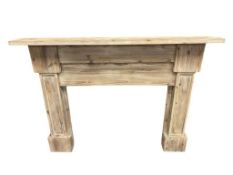 COUNTRY / RECLAIMED WOOD STYLE KNOTTY PINE FIREPLACE DECORATIVE MANTEL