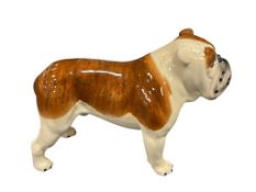 VINTAGE BESWICK ENGLISH POTTERY CERAMIC FIGURINE CH. BRITISH MASCOT BULLDOG FIGURINE