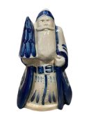 1996 DAVID ELDRETH SALT GLAZED POTTERY FATHER CHRISTMAS FIGURINE