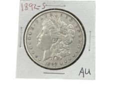 1892-S U.S. MORGAN SILVER DOLLAR
