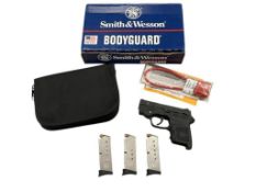 SMITH & WESSON BODYGUARD 380 CONCEAL CARRY HANDGUN WITH INSIGHT LASER SERIAL # EBP7867