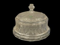 SHANNON CYRSTAL LEAD CRYSTAL PEDESTAL CAKE PLATE WITH DOME / COVER