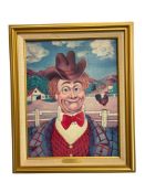 RED SKELTON LIMITED EDITION CANVAS REPRODUCTION PORTRAIT TITLED SUNDAY AFTERNOON NO. 2217/5000 1987