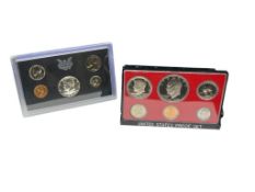 1968 AND 1976 U.S. MINT PROOF SETS FEATURING A KENNEDY 40% SILVER HALF DOLLAR