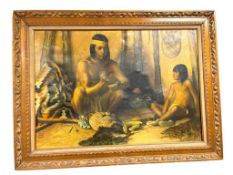 ROBERT WESLEY AMICK AMERICAN ARTIST, ILLUSTRATOR AND TEACHER GICLEE ON CANVAS THE CRAFTSMAN