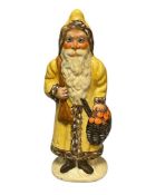 1993 VAILLANCOURT FOLK ART CHALWARE FIGURE FATHER CHRISTMAS NO. 126
