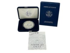 2003-W AMERICAN SILVER EAGLE PROOF .999 FINE SILVER DOLLAR