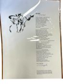 PAUL ZARZYSKI SIGNED COWBOY POETRY BROADSIDE POSTER FOR CRAIG SHEPPARD NEVADA ARTIST AND EDUCATOR