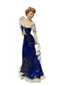 1987 THE FRANKILIN MINT BISQUE PORCELAIN FIGURINE ELEGANCE DE PARIS PRESENTED BY DIANA VREELAND