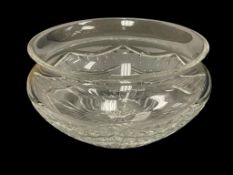 WATERFORD FINE CRYSTAL POMPEII ROUND CRYSTAL BOWL