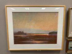 MAURICE NESPOR KANSAS BORN RENO, NEVADA ARTIST ORIGINAL PASTEL LANDSCAPE PAINTING