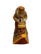 1992 VAILLANCOURT FOLK ART FATHER CHRISTMAS SANTA ON ROOFTOP LIMITED EDITION FIGURINE NO. 125/500