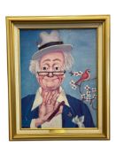 RED SKELTON LIMITED EDITION CANVAS REPRODUCTION PORTRAIT TITLED THE NOBLE NO. 611/2500
