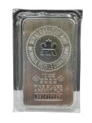 ROYAL CANADIAN MINT .999 FINE SILVER 10 TROY OUNCE BAR SERIAL# 991410117