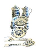 BLUE DANUBE / BLUE ONION JAPANESE PORCELAIN TABLEWARE FEATURING TEAPOT, CREAM AND SUGAR, AND MORE