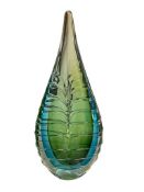 MURANO GLASSWARE ART GLASS LEAF CENTERPIECE