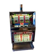 1992 IGT 3-REEL COIN OPERATED SLOT MACHINE SERIAL NO. 285992 MODEL B4336CI
