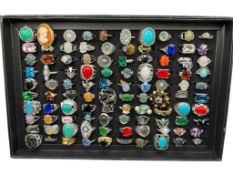 MORE THAN 100 COSTUME JEWELRY RINGS