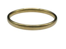 14K YELLOW GOLD HINGED BANGLE BRACELET