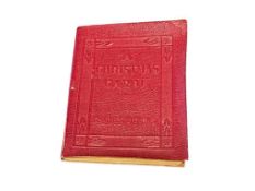 1920'S A CHRISTMAS CAROL BY CHARLES DICKENS LITTLE LEATHER BOOK ROBERT K. HAAS INC., PUBLISHERS