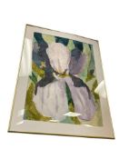 CAROL JOHNSON NEVADA ARTIST ORIGINAL WATERCOLOR ON PAPER FLORAL PAINTING