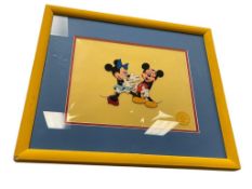 DISNEY LIMITED EDITION ANIMATION CEL MICKEY AND MINNIE MOUSE SURPRISE PARTY HUGS AND KISSES