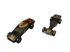 VINTAGE BSA PINEWOOD DERBY SOAP BOX FIREBIRD RACE CARS - BOY SCOUTS OF AMERICA