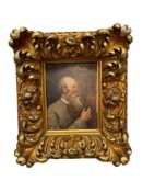 ALOIS HEINRICH PRIECHENFRIED AUSTRIAN ARTIST ORIGINAL MINIATURE OIL ON BOARD PORTRAIT PAINTING