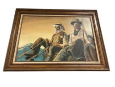ORIGINAL OIL ON CANVAS PAINTING LAWMEN BY THOMAS MORMAN