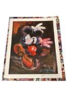 WALT DISNEY TRAVEL COMPANY 100 MICKEY EXHIBIT LITHOGRPAH BY ERIC ROBISON