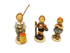 GOEBEL HUMMEL FIGURINES COUNTRY SUITOR, DAISIES DONT TELL, AND PARADE OF LIGHTS
