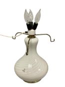 VINTAGE VETRI VENETIAN MURANO GLASS TABLE LAMP BASE # 048