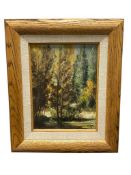 MARGARET GARNER NEVADA ARTIST ORIGINAL OIL ON CANVAS TITLED SEPTEMBER AT FEENCHMAN RESERVOIR