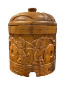 VINTAGE HAND CARVED MONKEY POD ICE BUCKET