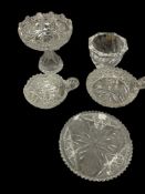 GLASS AND CRYSTAL TABLEWARE INCLUDING ORREFORS CRYSTAL BOWL AND AMERICAN BRILLIANT PERIOD PIECES