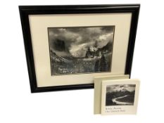 ANSEL ADAMS PROLIFIC AMERICAN PHOTOGRAPHER PHOTO-PRINT CLEARING WINTER STORM AND BOOKS