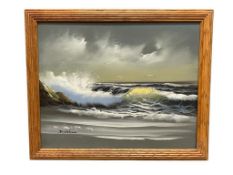 D. WATSON ORIGINAL ACRYLIC ON CANVAS SEASCAPE PAINTING