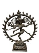 ICONIC INDIA BRONZE ART SCULPTURE OF SHIVA NATARAJA THE HINDU GOD OF DANCE