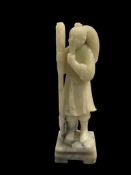 HAND CARVED SOAP STONE FIGURE OF SHOU CHINESE GOD OF LONGEVITY