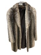 SHIRIN ENGLISH FAUX FUR LADIES LONG COAT
