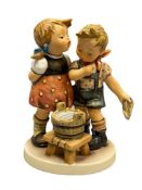 VINTAGE GOEBEL HUMMEL FIGURINE BATH TIME NO. 412 SIGNED BY THE ARTIST