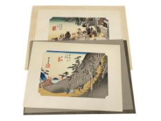 UTAGAWA HIROSHIGE JAPANESE UKIYO-E ARTIST REPRODUCTION WOODBLOCK PRINTS