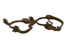 PAIR OF ANTIQUE WESTERN COWBOY SPURS