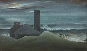 MRINAL KANTI DAS - UNTITLED (Labourers at Sea / Gopalpur)