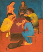 GOGI SAROJ PAL - UNTITLED (Women playing Cards)