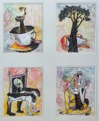LAXMAN AELAY - UNTITLED (Set of 4)