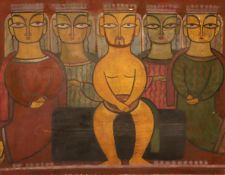 JAMINI ROY - UNTITLED(Christ with Apostles)