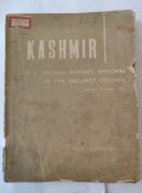 V.K. KRISHNA MENON - KASHMIR V.K. KRISHNA MENON'S SPEECHES IN THE SECURITY COUNCIL JANUARY FEBRUARY